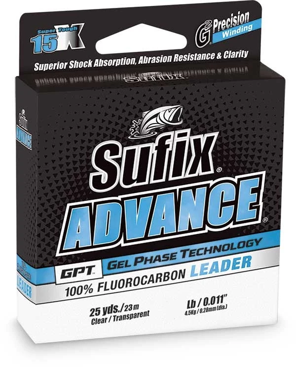 Sufix Advance Fluorocarbon Leader Wheel 25-yards 1 Sufix Advance Fluorocarbon Leader Wheel 25-yards