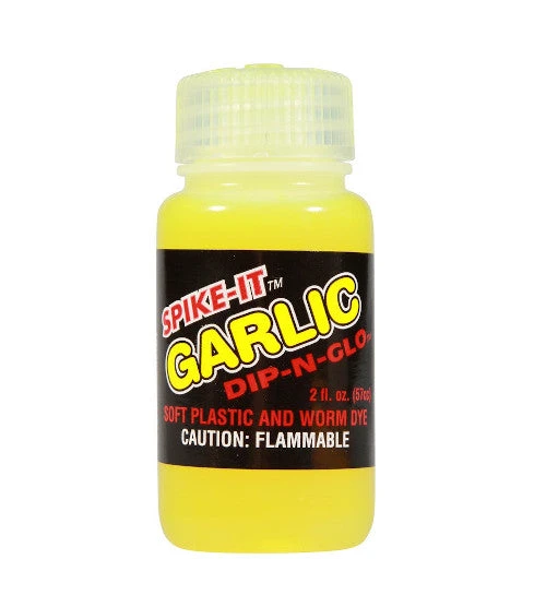 Spike-It Dip-N-Glo Garlic Scented Worm Dye 2 Oz. 1 Spike-It Dip-N-Glo Garlic Scented Worm Dye 2 Oz.