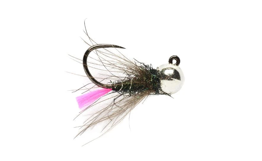 Roza's Pink Tag // Tungsten Jighead Nymph By Fulling Mill 1 Roza's Pink Tag // Tungsten Jighead Nymph By Fulling Mill